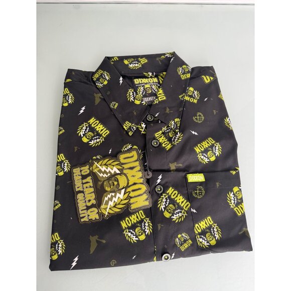 Dixxon Halloween Frankenstein Men Shirt Short Sleeve Button Up Lightweight XL - Picture 4 of 8